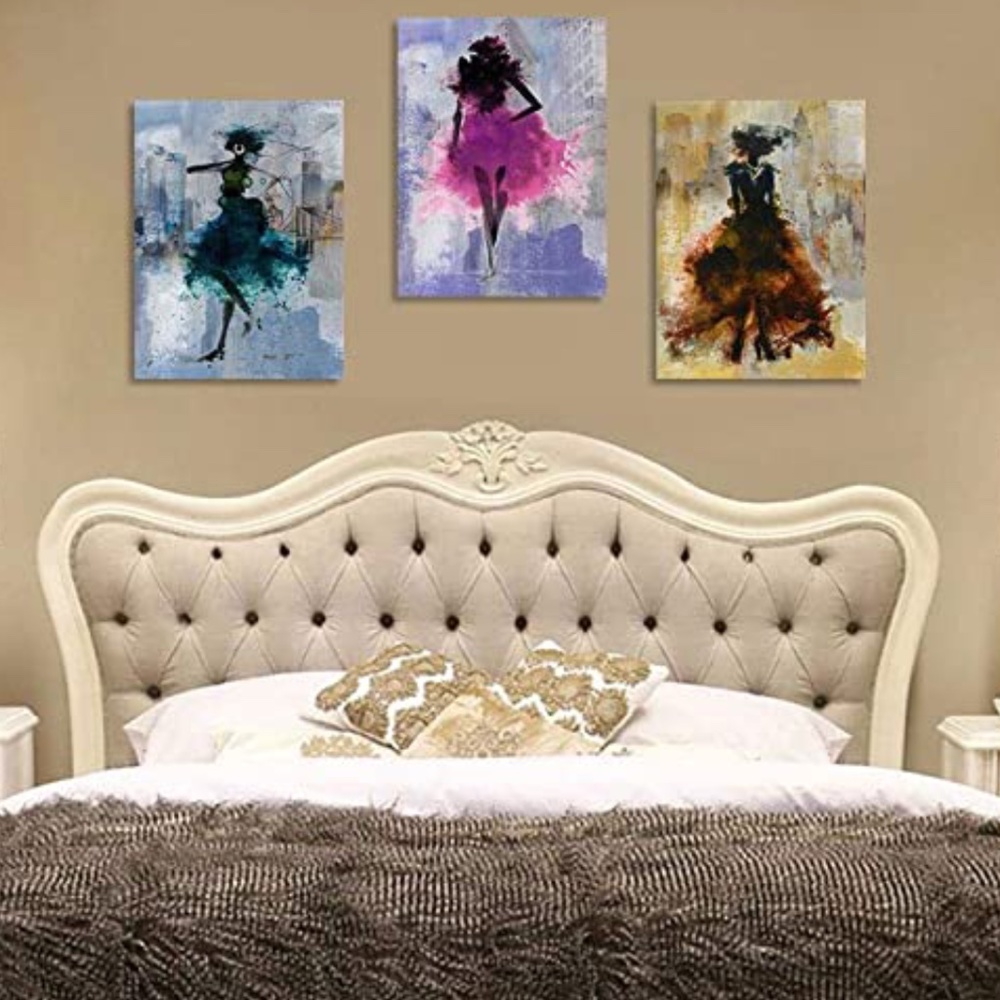 Canvas Wall Art Sexy Women City Paintings